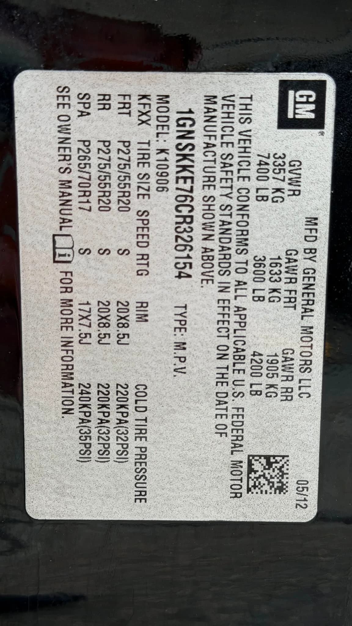 2012 Chevrolet Suburban LTZ 1500 4WD 5.3L 8cyl 6 Passenger thumbnail 24
